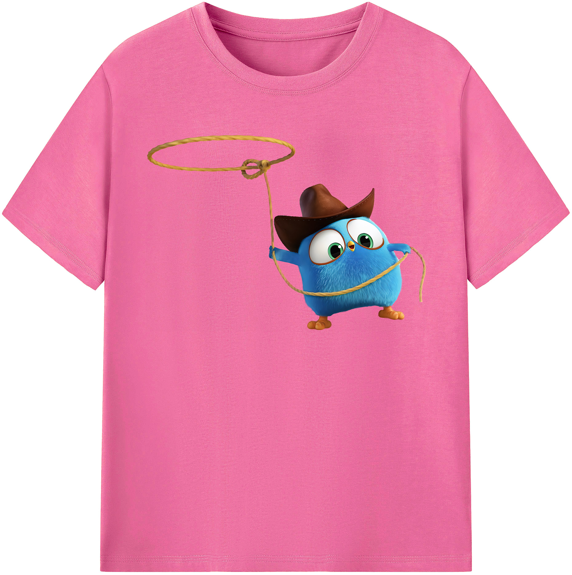 （画像用） Angry Birds アングリーバード レディースカジュアルプリントTシャツ（綿100％）
